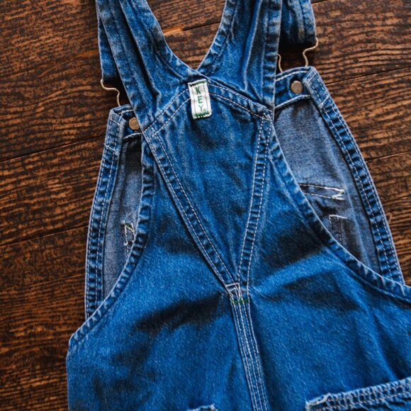 Blue Denim Vintage Overalls: 4T - Picture 6 of 7